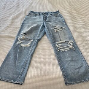 American Eagle Outfitters Light curvy 90s straight